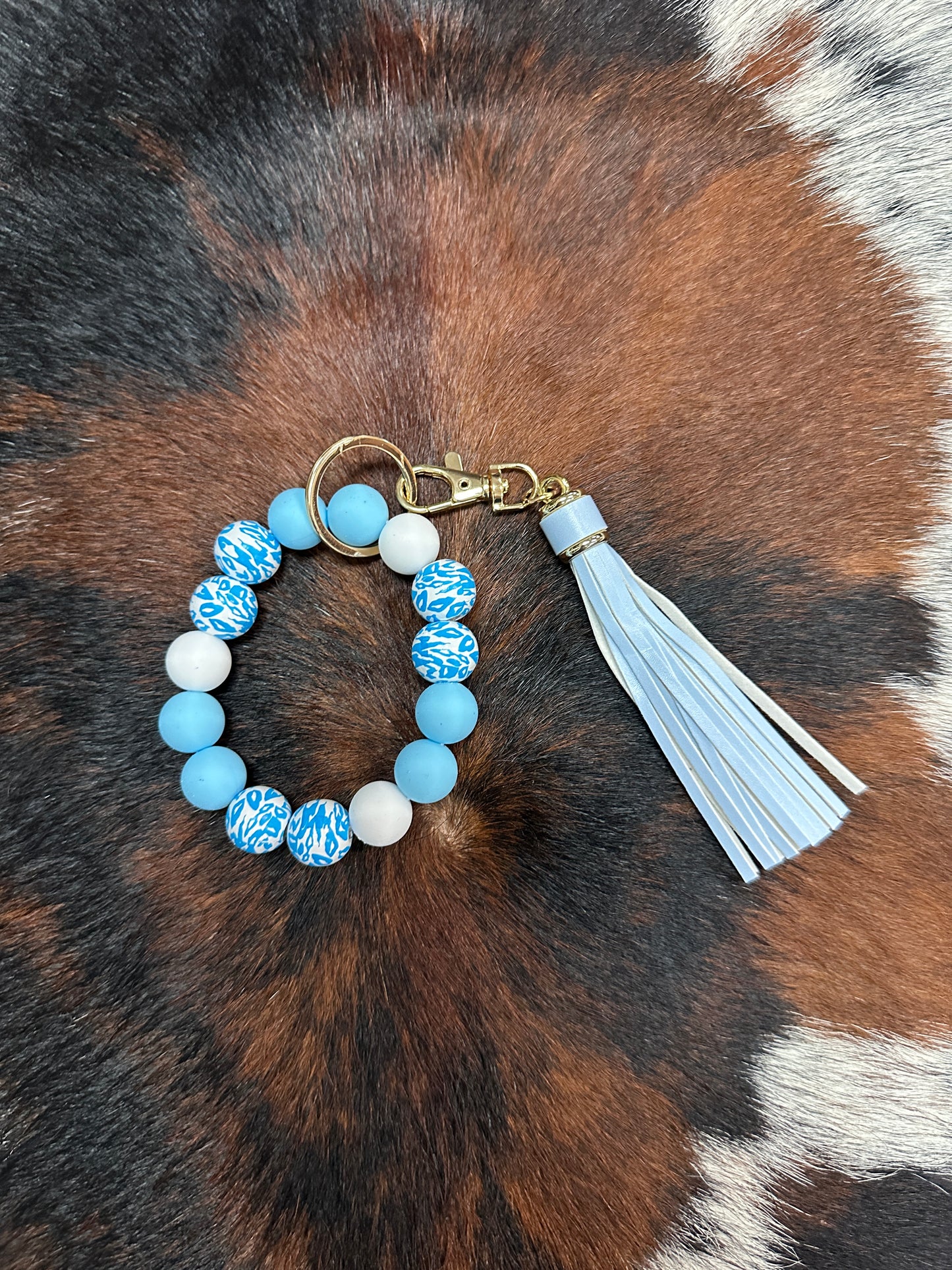 Tassel & Beaded Bracelet Keychain