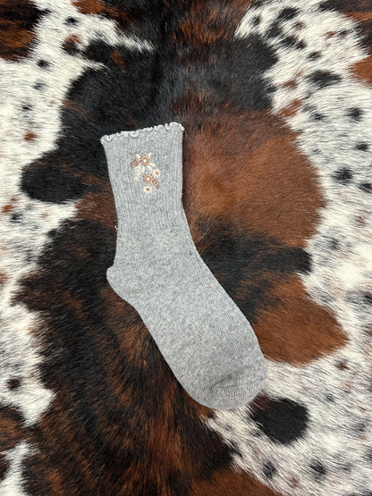 Floral Crew Socks