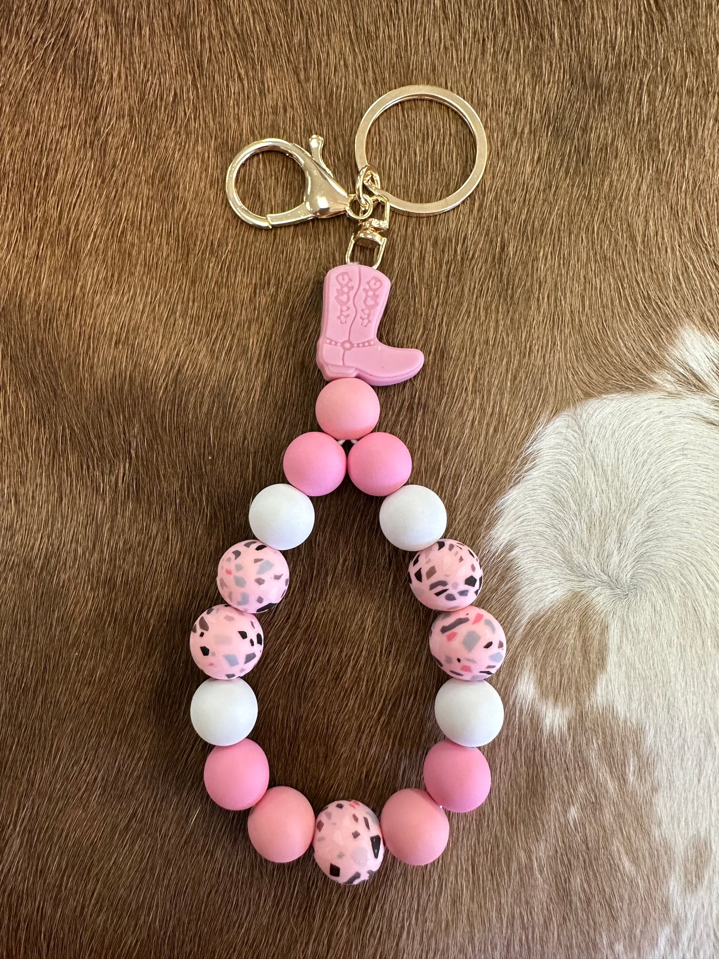 Beaded Bracelet Keychain