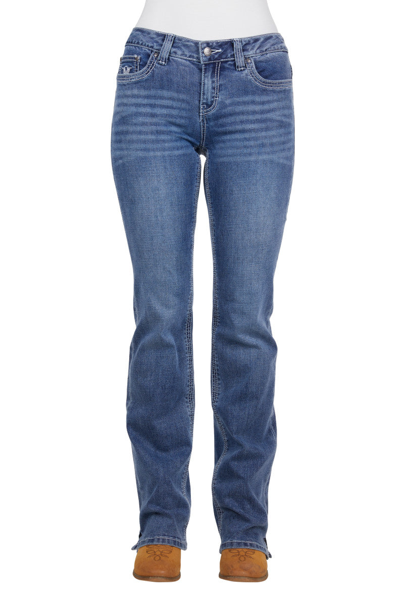 Women's Azalea Bootcut Jean - Indigo Sky