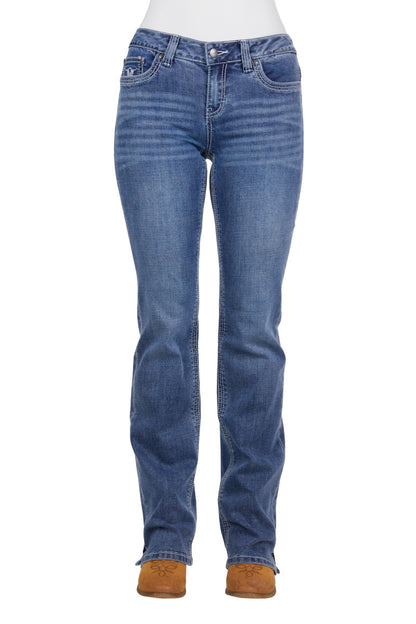 Women's Azalea Bootcut Jean - Indigo Sky