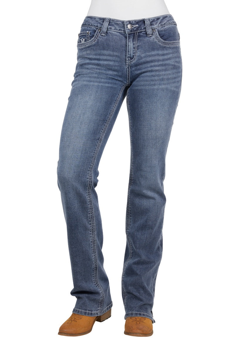 Women's Azalea Bootcut Jean - Indigo Sky