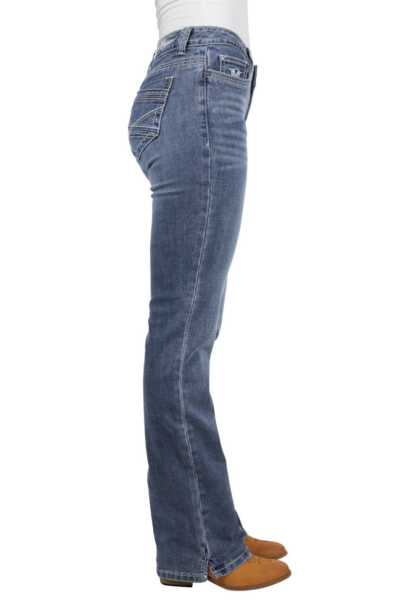 Women's Azalea Bootcut Jean - Indigo Sky