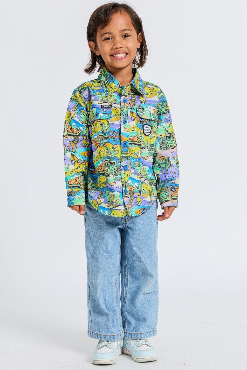 TradeMutt Kid's Full Button Work Shirt