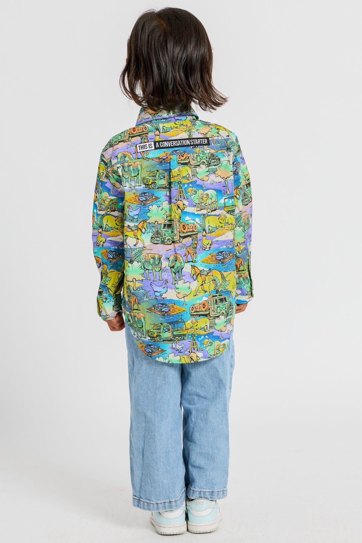 TradeMutt Kid's Full Button Work Shirt