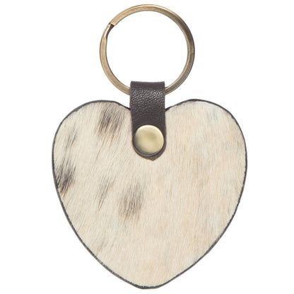 Cowhide and Leather Keyring