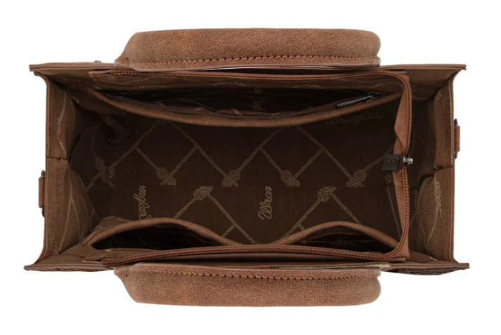 Wrangler Aztec Tooled Crossbody Bag