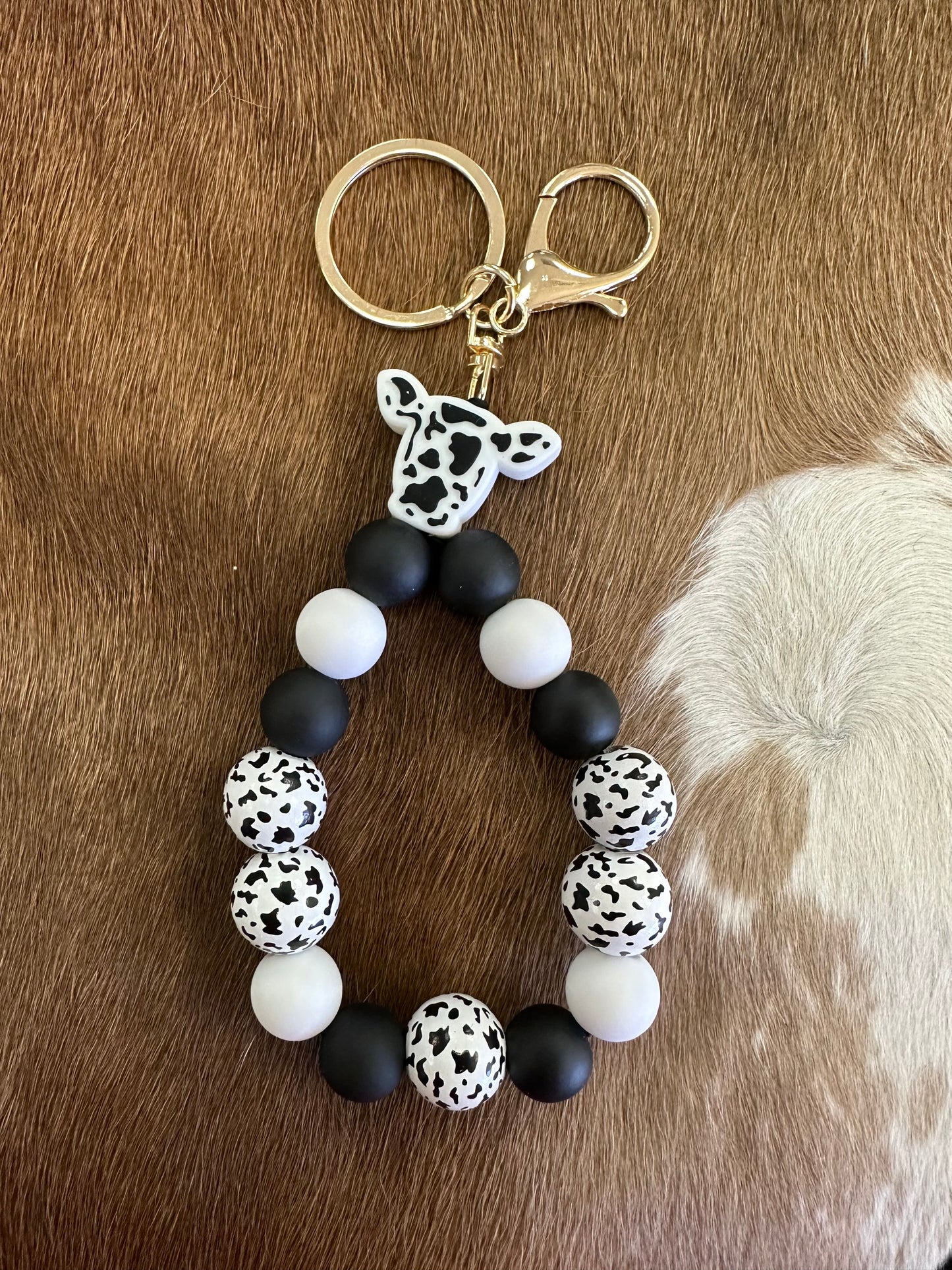 Beaded Bracelet Keychain