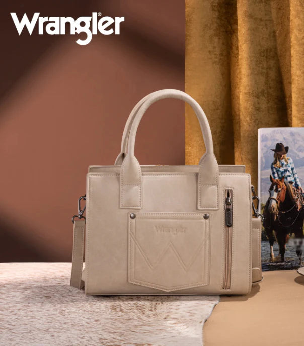 Wrangler Aztec Tooled Crossbody Bag