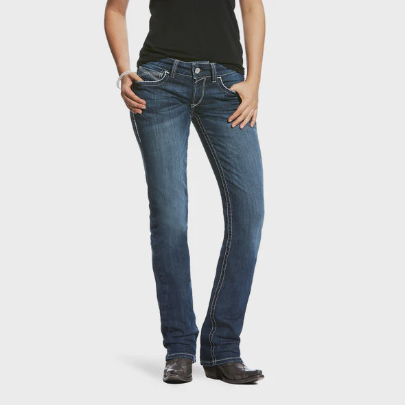 R.E.A.L. Mid Rise Stretch Straight Ivy - Dresden