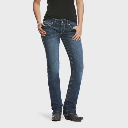 R.E.A.L. Mid Rise Stretch Straight Ivy - Dresden