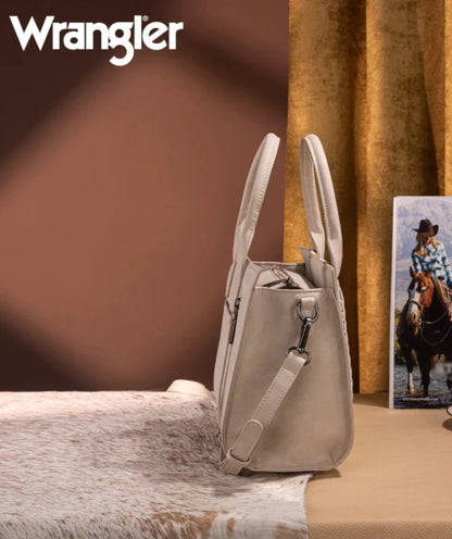 Wrangler Aztec Tooled Crossbody Bag