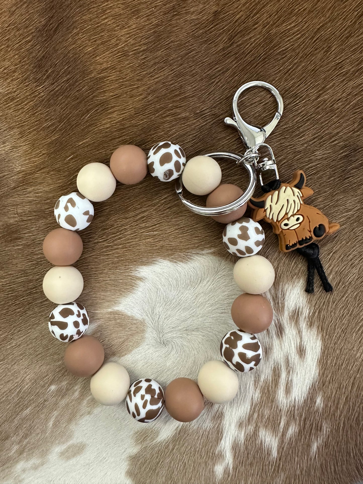 Beaded Bracelet Keychain