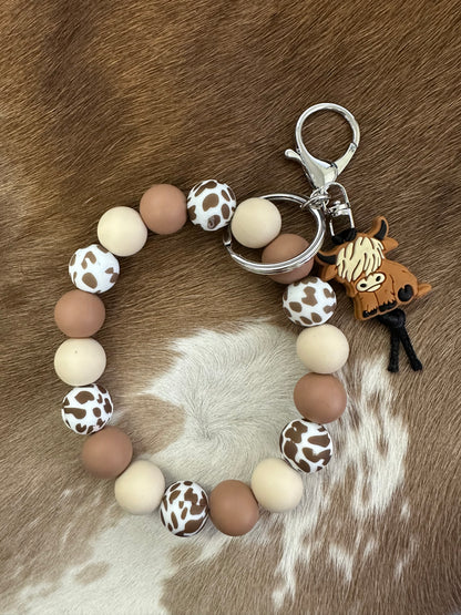 Beaded Bracelet Keychain