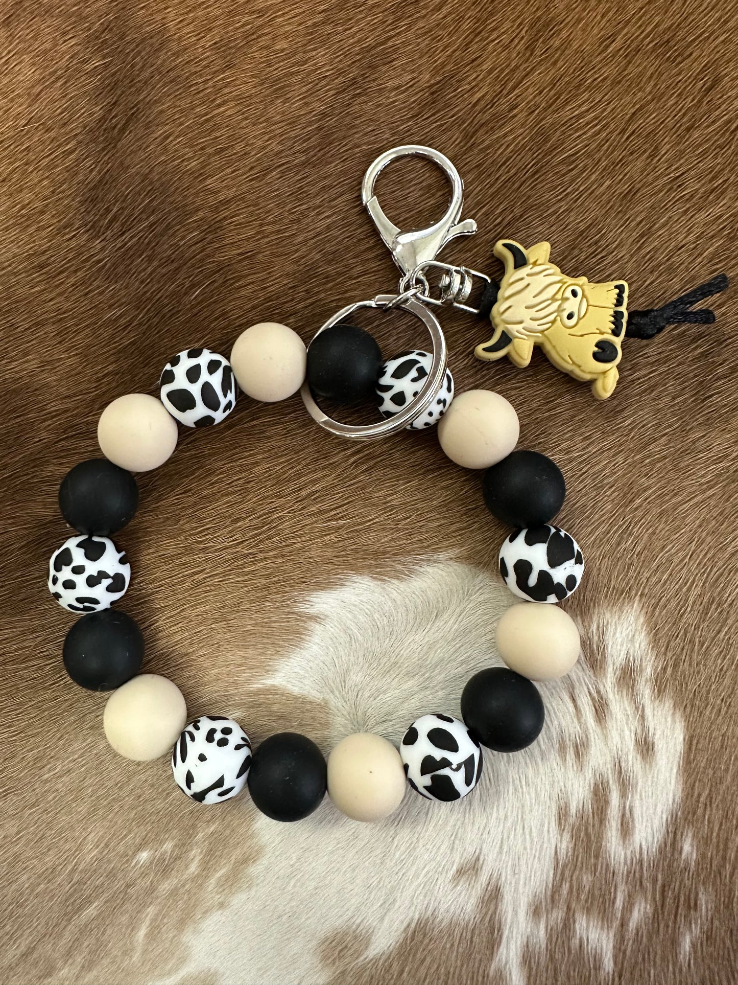 Beaded Bracelet Keychain