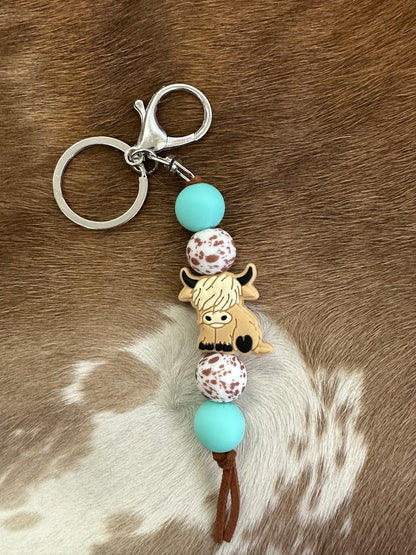 Highland Cow Keychain