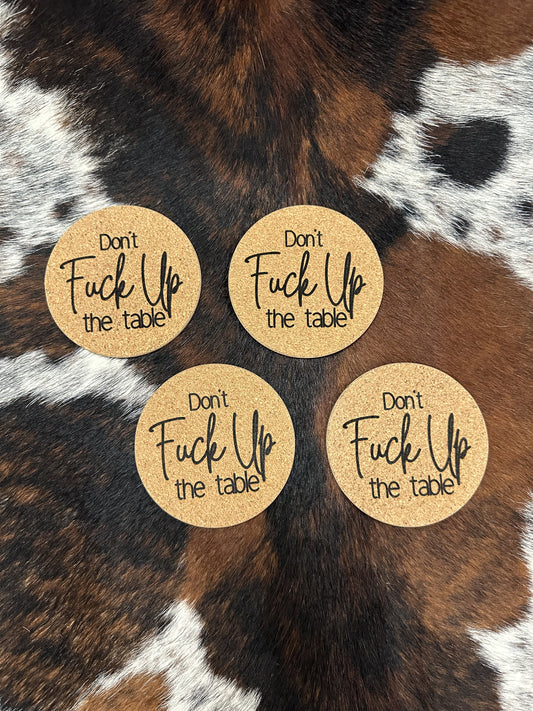 Cork Coasters - Set of 4