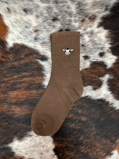 Cow Crew Socks