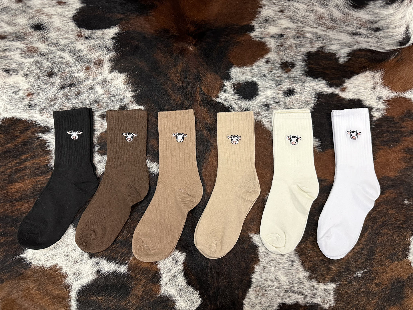 Cow Crew Socks