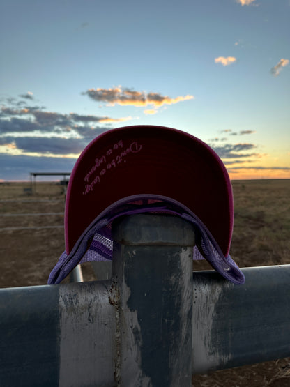 Flinders Rural Trucker Cap - Pink Linen