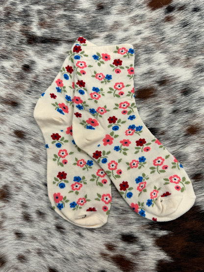 Flower Power Crew Socks