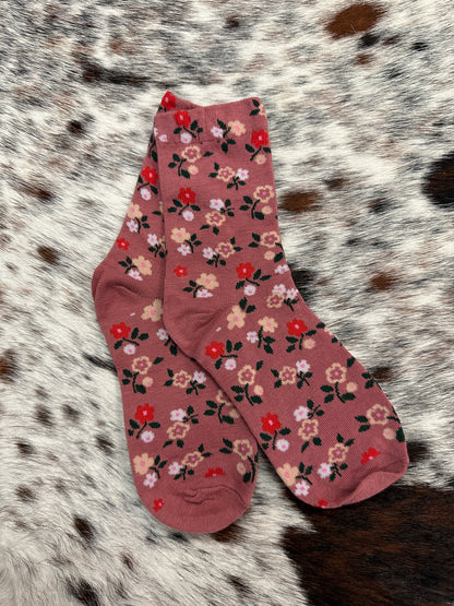 Flower Power Crew Socks