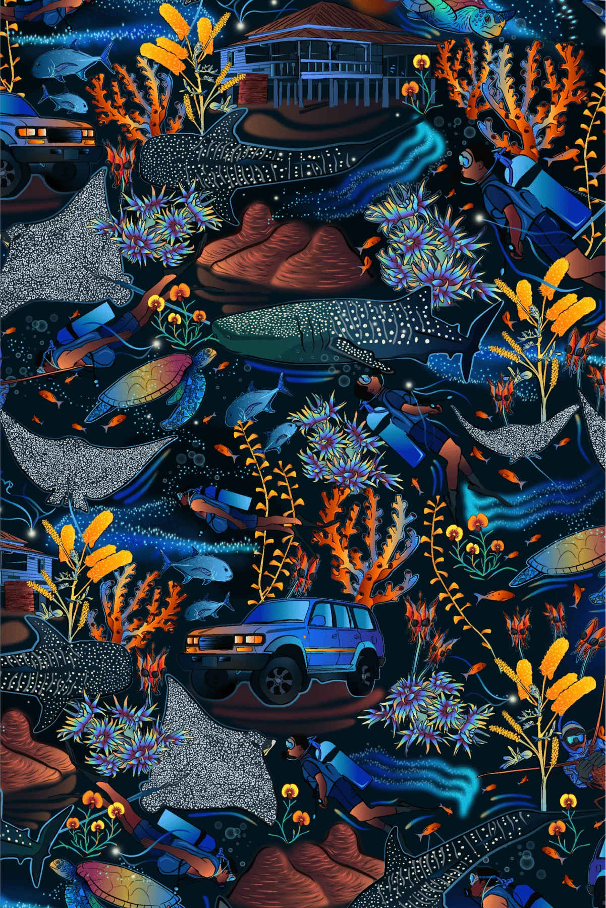 TradeMutt Men's Half Button Work Shirt