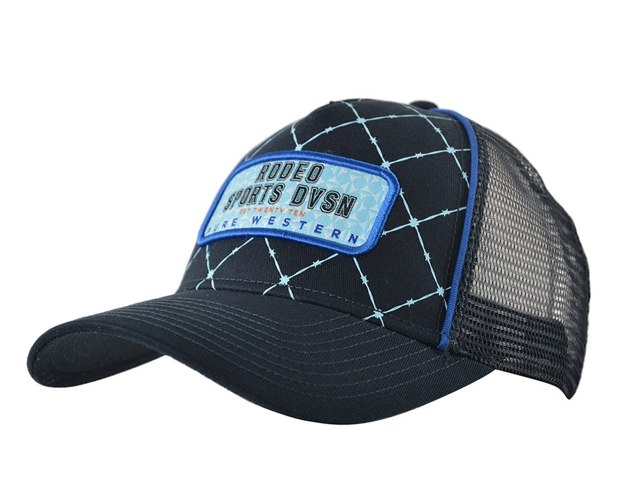 Pure Western Childrens Payne Trucker Cap - Navy