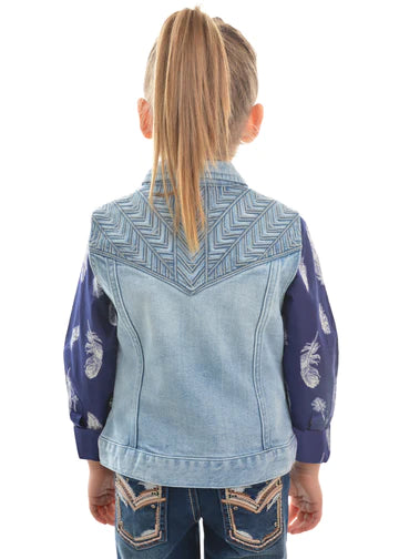 Pure Western Girls Valerie Denim Vest