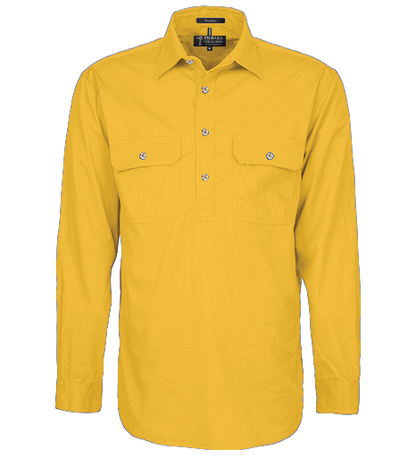 Pilbara Men's Closed Front Work Shirt - RM200CF