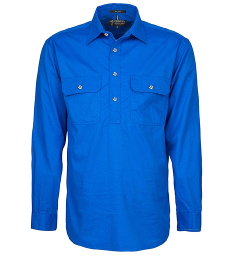 Pilbara Men's Closed Front Work Shirt - RM200CF