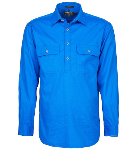 Pilbara Men's Closed Front Work Shirt - RM200CF