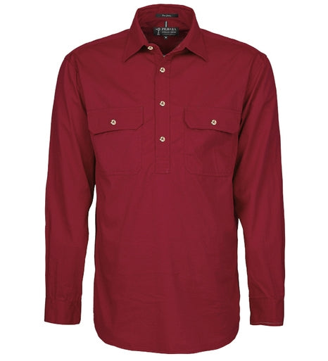 Pilbara Men's Closed Front Work Shirt - RM200CF