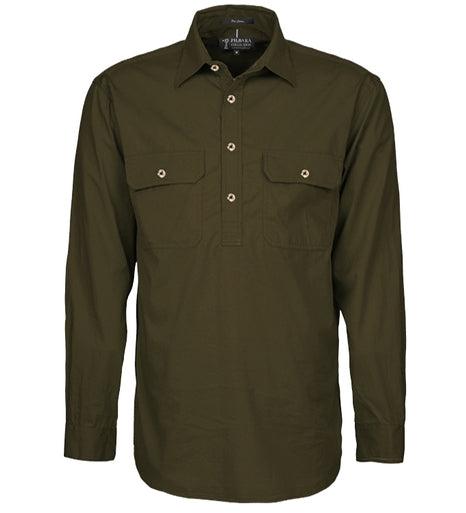 Pilbara Men's Closed Front Work Shirt - RM200CF