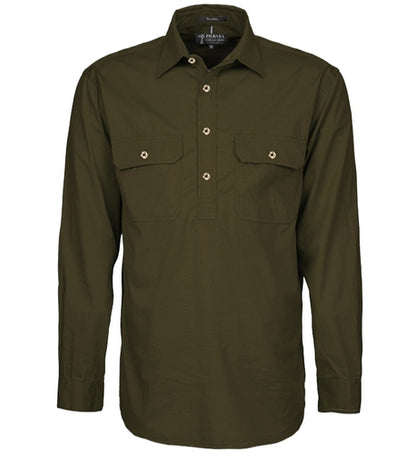 Pilbara Men's Closed Front Work Shirt - RM200CF