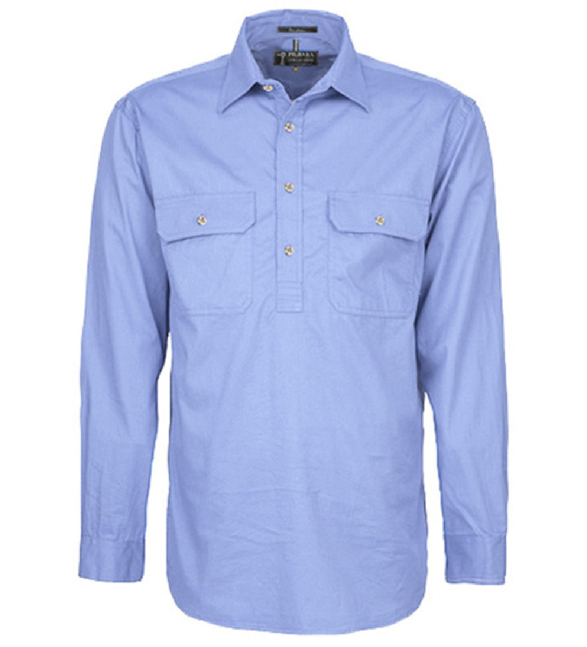 Pilbara Men's Closed Front Work Shirt - RM200CF