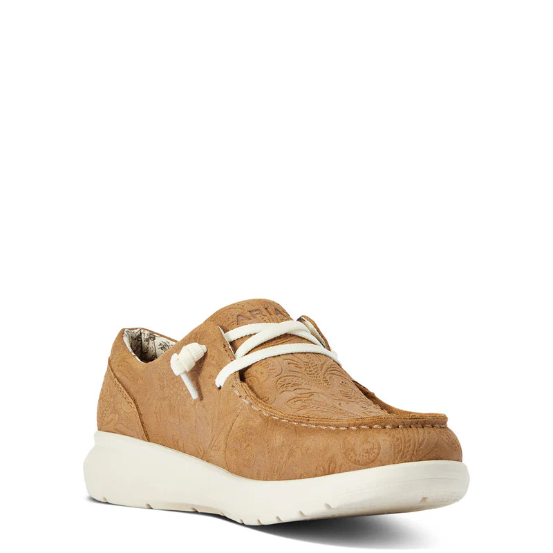 Women's Hilo - Tan Floral Emboss