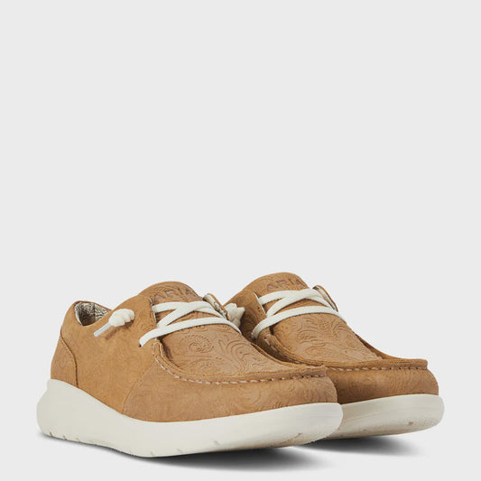 Women's Hilo - Tan Floral Emboss