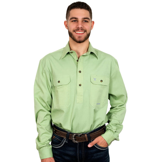 Men's Cameron Half Button Work Shirt