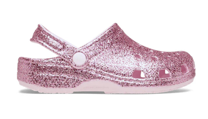 Crocs - Kids Classic Clog - Chunky Glitter Pink Milk