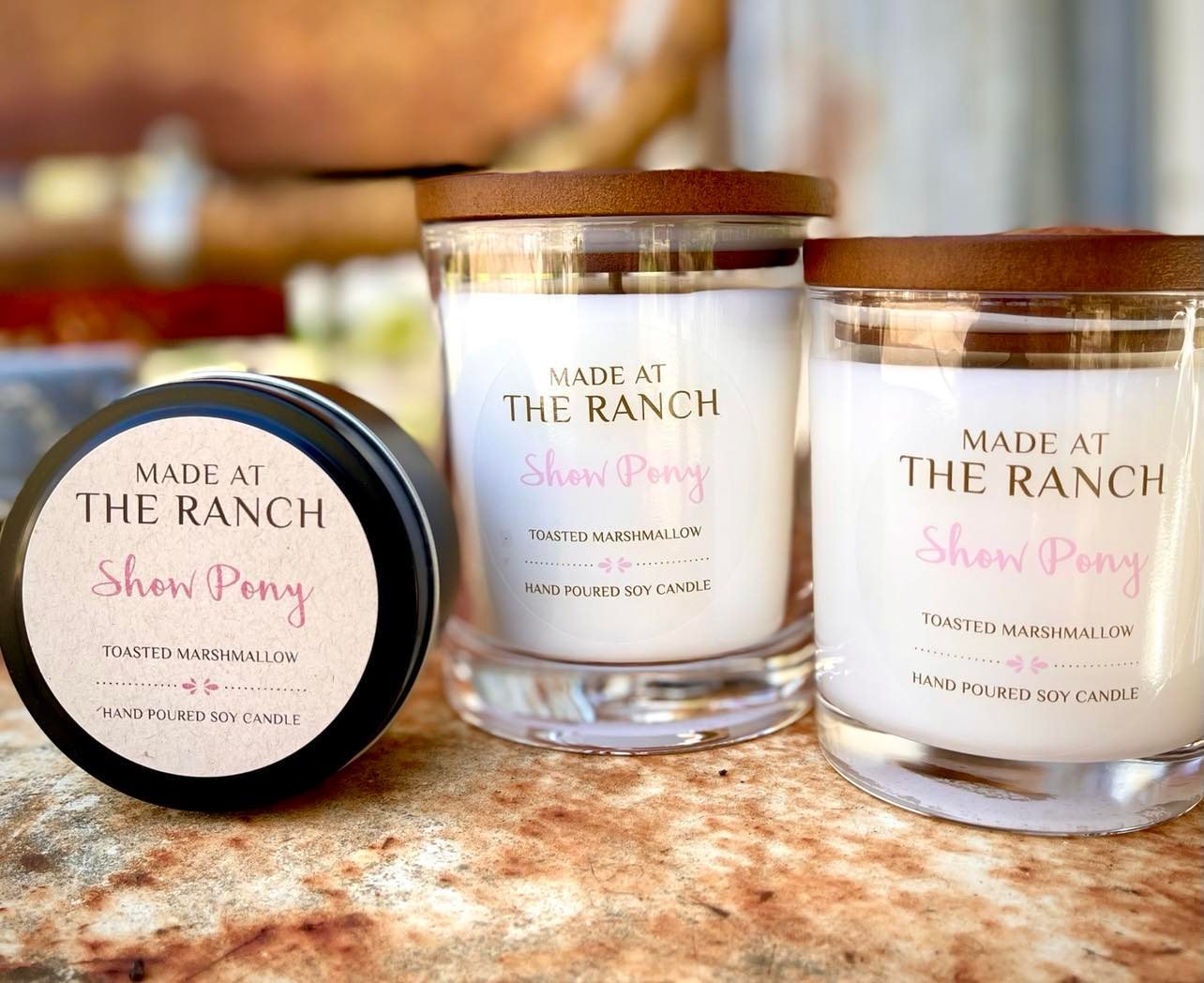 Large 'Made at the Ranch' Candles