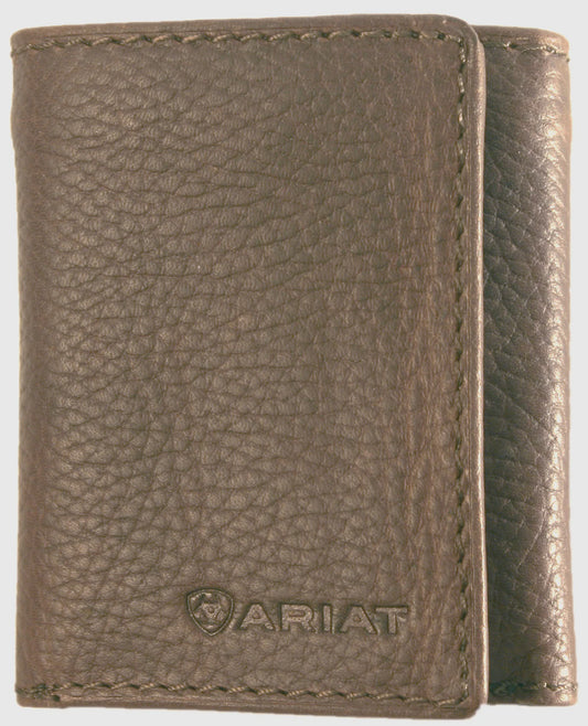 Ariat Tri-Fold Wallet - Distressed Brown