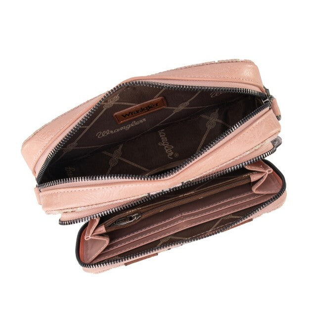 Wrangler Southwestern Crossbody Wallet Bag