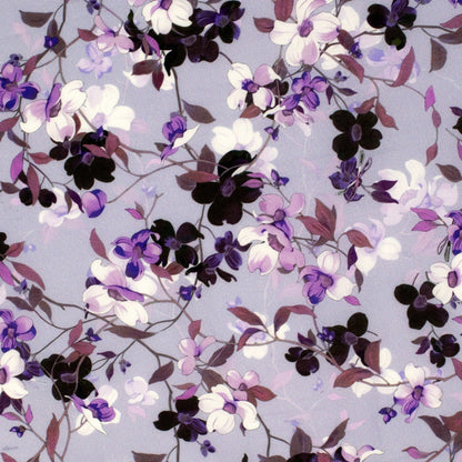 Just Country Women's Georgie Half Button Workshirt - Lilac Blossoms/Purple