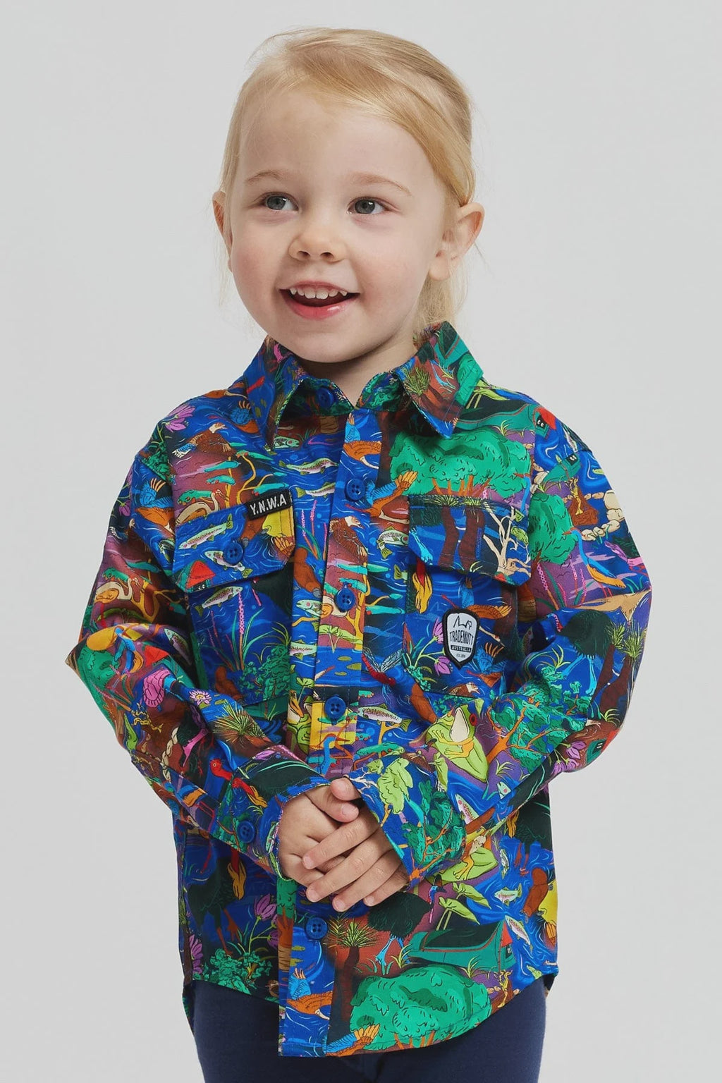 TradeMutt Kid's Full Button Work Shirt