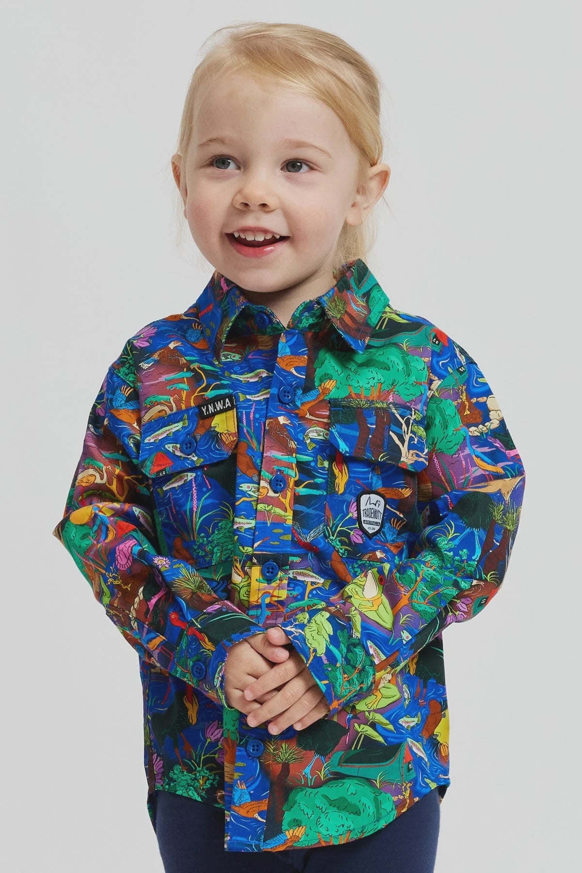 TradeMutt Kid's Full Button Work Shirt