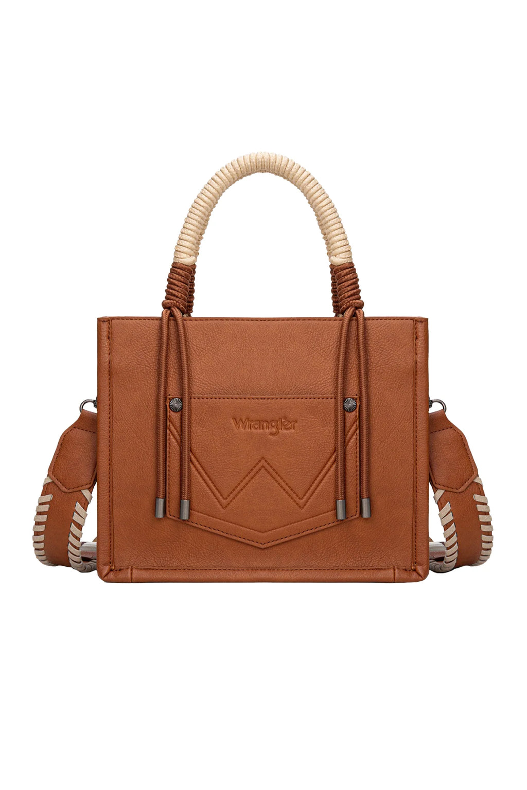 Wrangler Cow Print Tassel Crossbody Bag