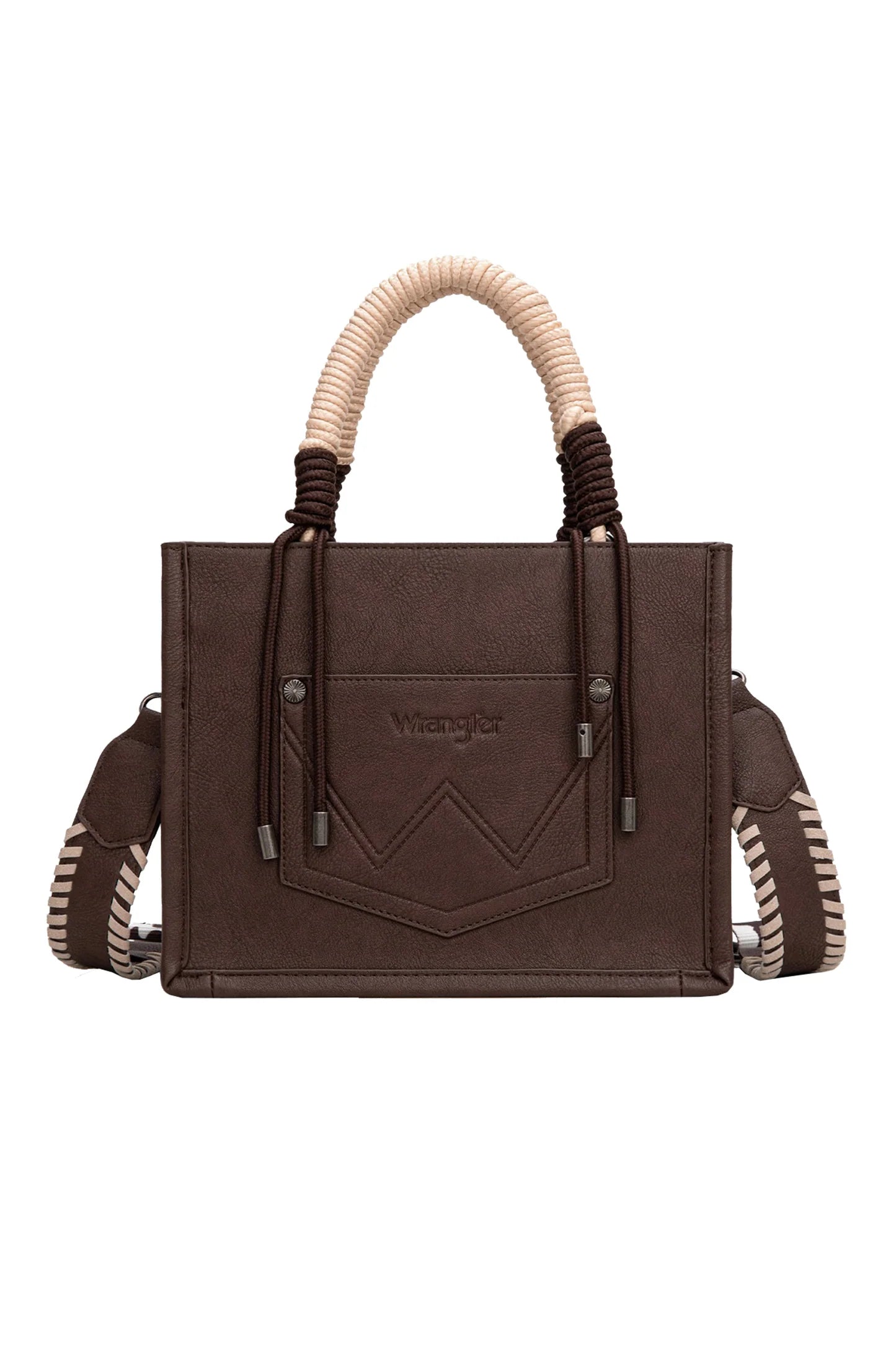 Wrangler Cow Print Tassel Crossbody Bag