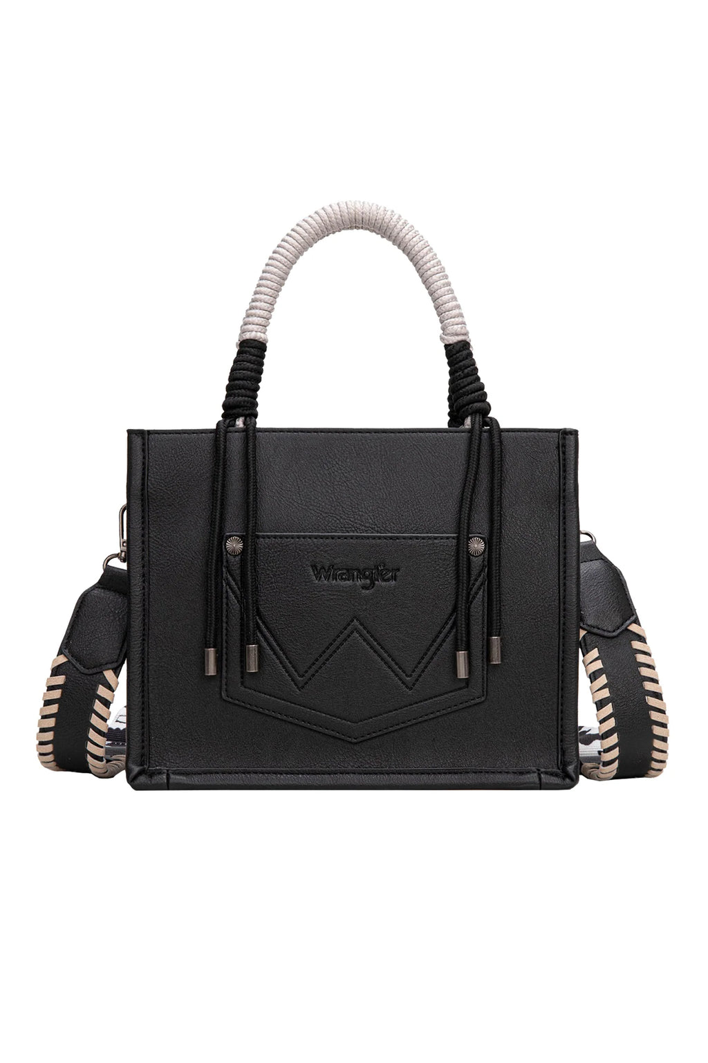 Wrangler Cow Print Tassel Crossbody Bag