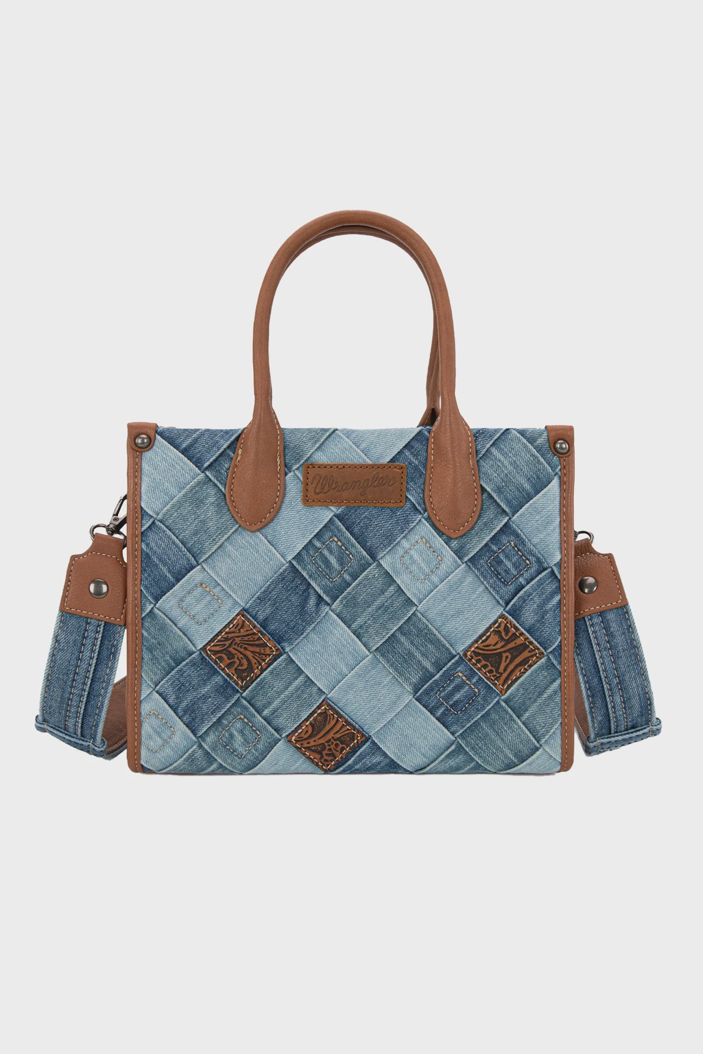 Wrangler Denim Patchwork Crossbody Bag